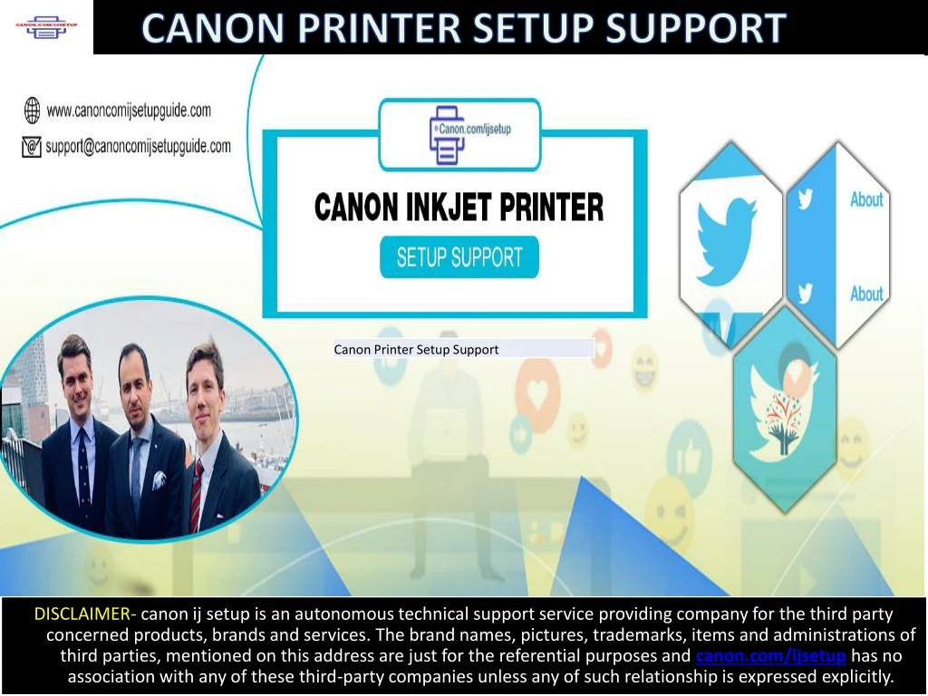 canon printer setup support