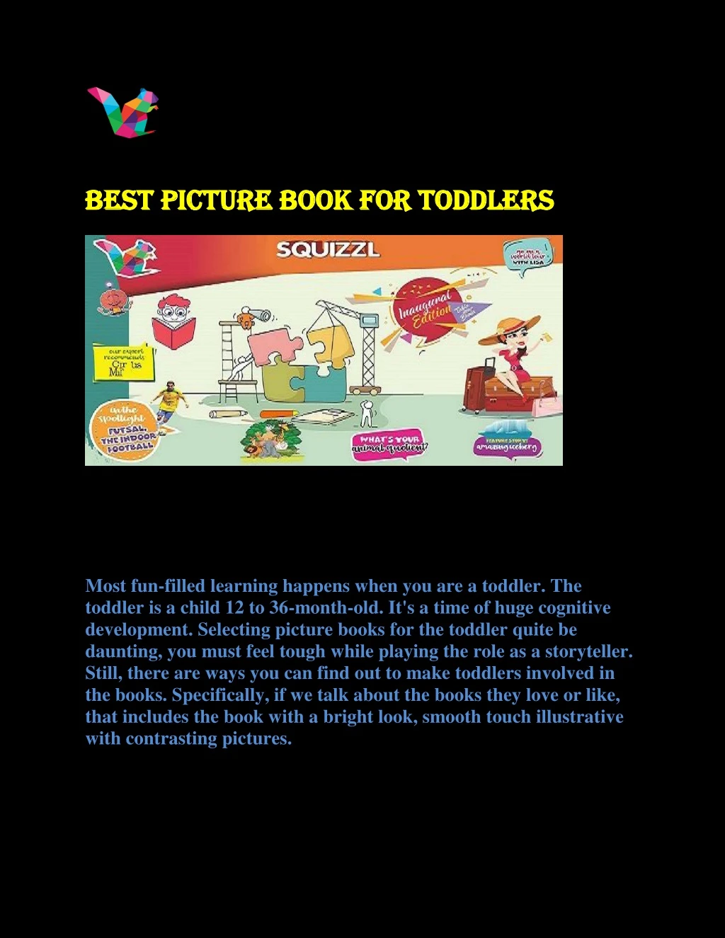 best picture book for toddlers best picture book