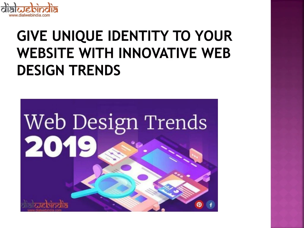 give unique identity to your website with innovative web design trends