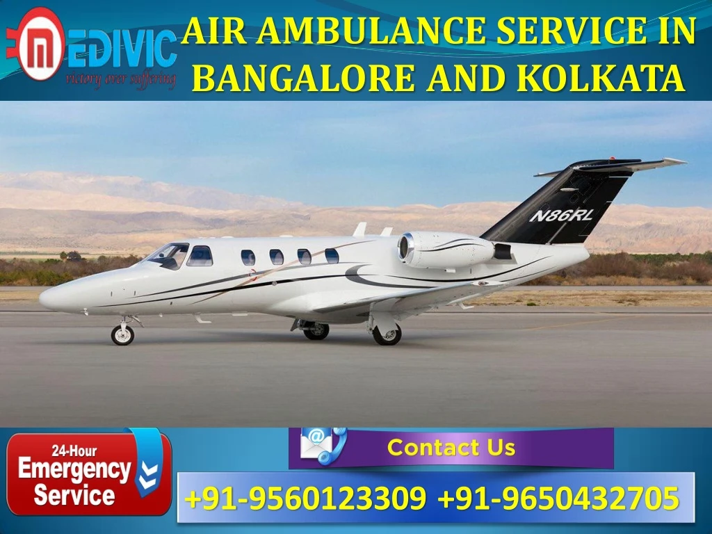 air ambulance service in bangalore and kolkata