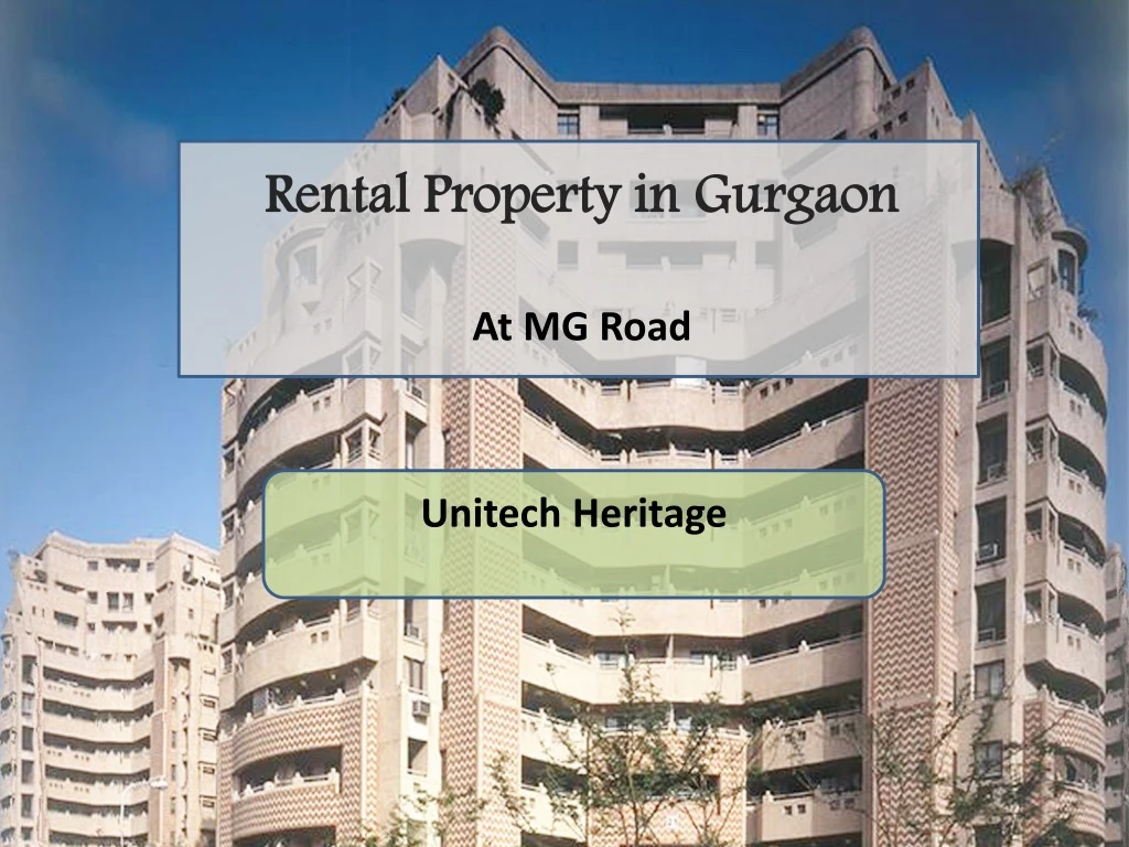 rental property in gurgaon at mg road