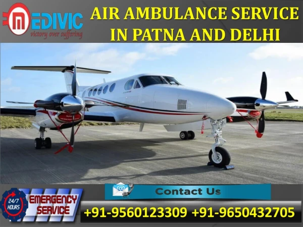 Now Get Easy on Pocket Rang Air Ambulance Service in Patna by Medivic