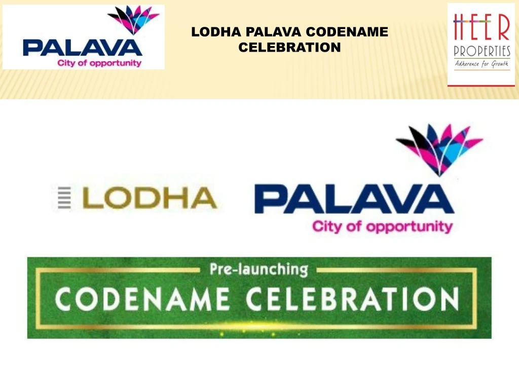 lodha palava codename celebration