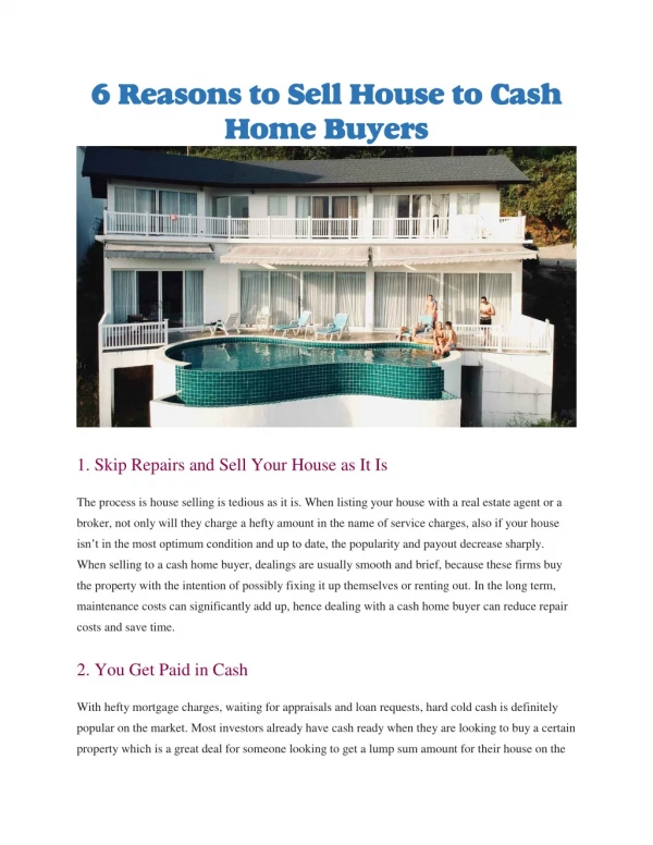 Buy our probate house without an agent with cash in Dallas