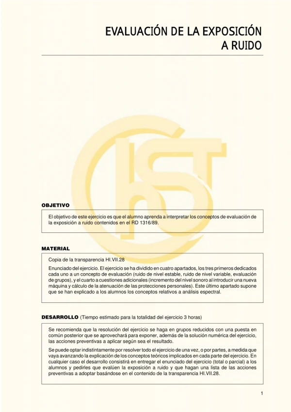 evaluaci n de la exposici n
