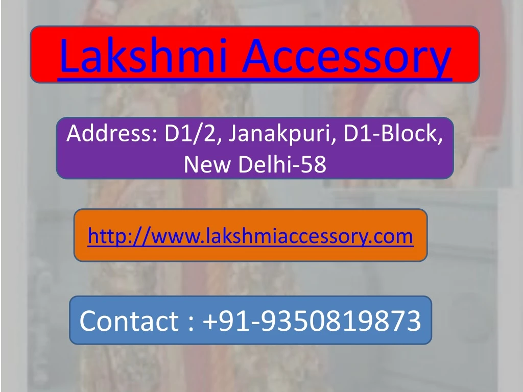 lakshmi accessory