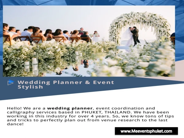 Wedding event planner in phuket, thailand