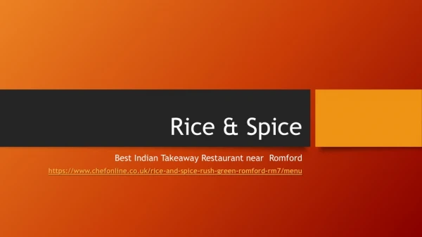 Best Indian Takeaway Restaurant near Romford