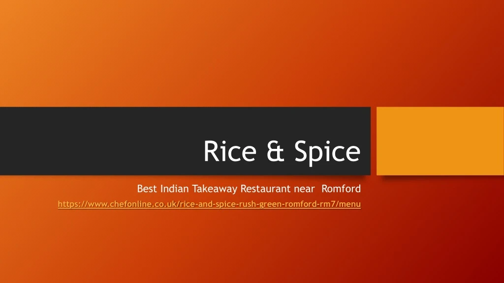 rice spice