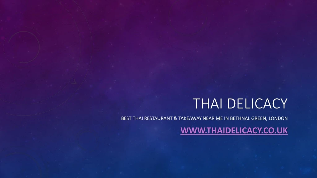 thai delicacy