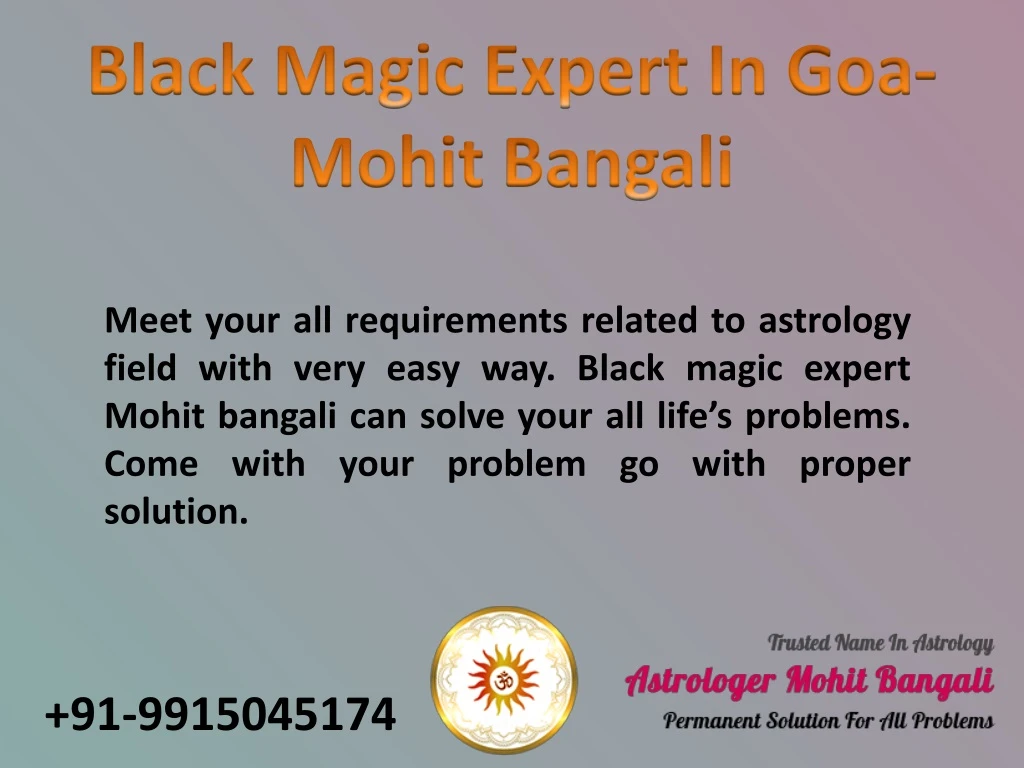 black magic expert in goa mohit bangali