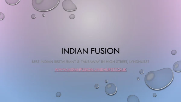 Best Indian Restaurant & Takeaway near me in High Street, Lyndhurst