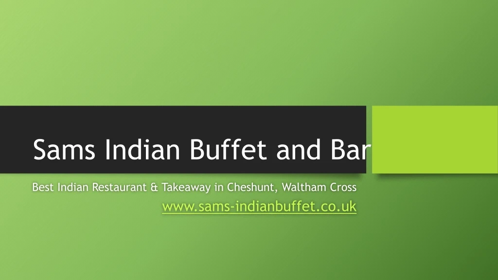sams indian buffet and bar