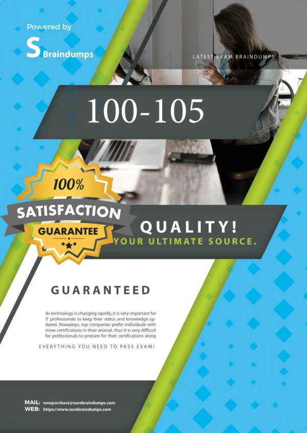 Free Cisco 100-105 Exam Questions