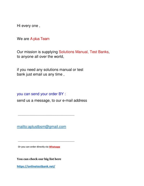 Test bank and solution manual list 2 2019 2020