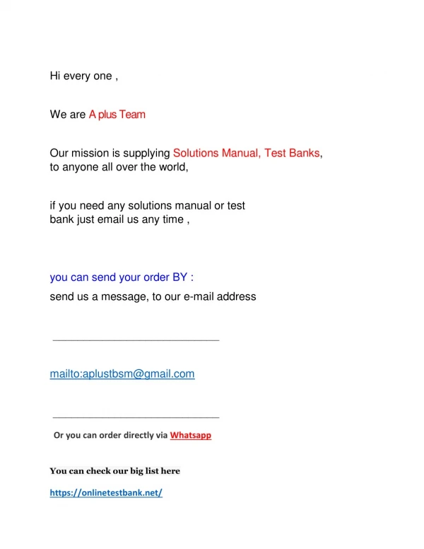 Test bank and solution manual list 5 2019 - 2020