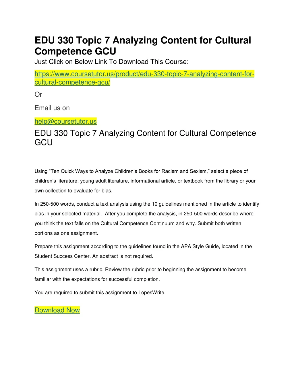 edu 330 topic 7 analyzing content for cultural
