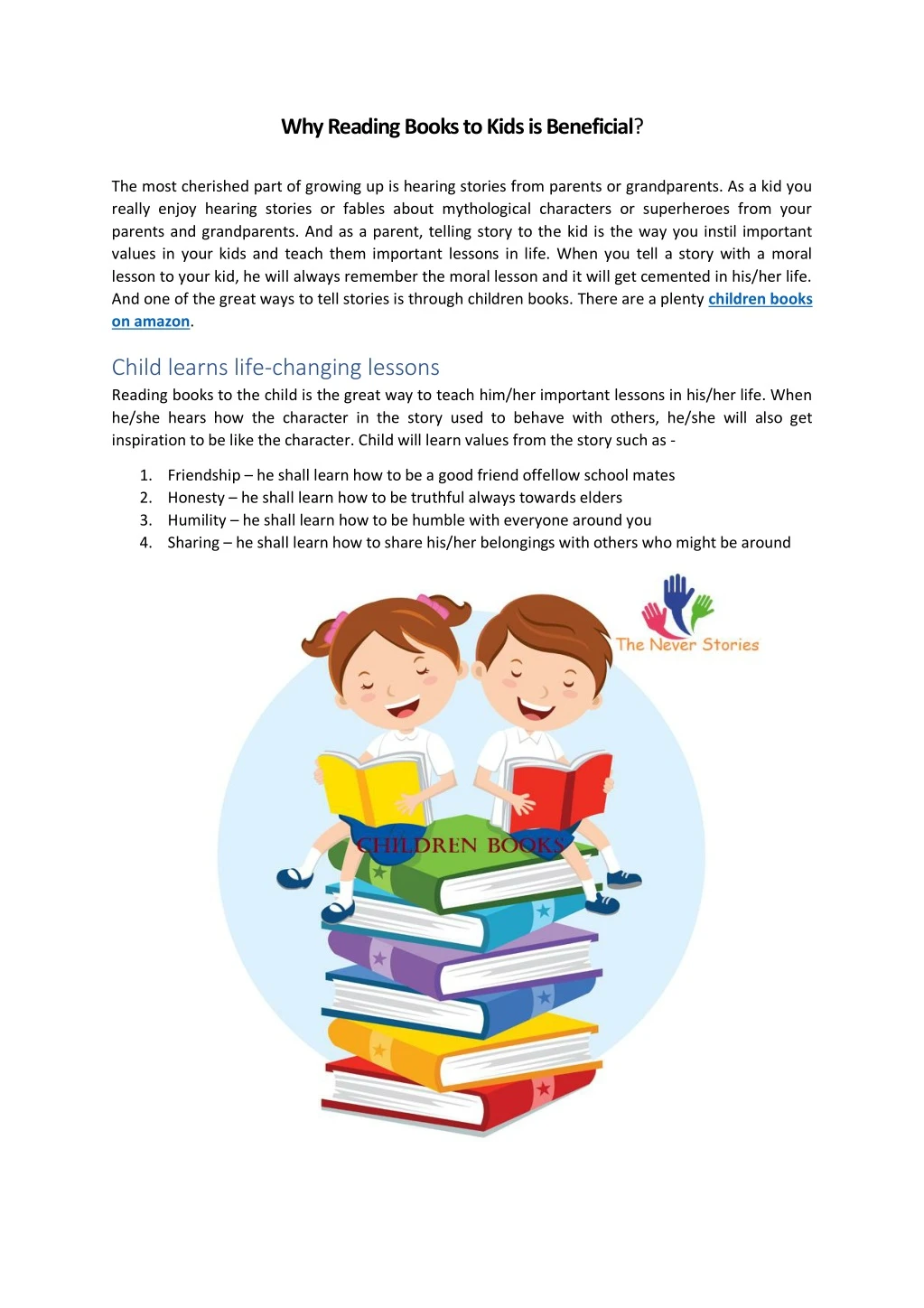 why reading books to kids is beneficial