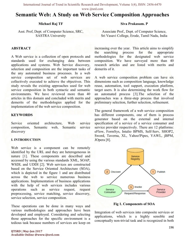Semantic Web: A Study on Web Service Composition Approaches