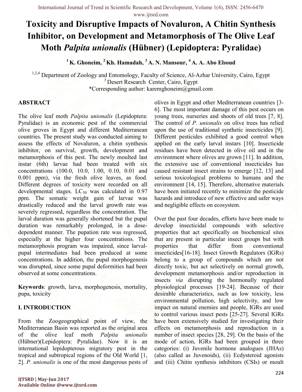 international journal of trend in scientific