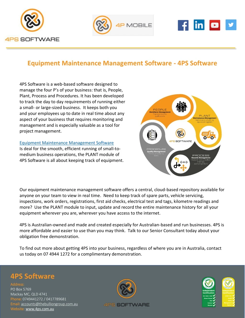 equipment maintenance management software