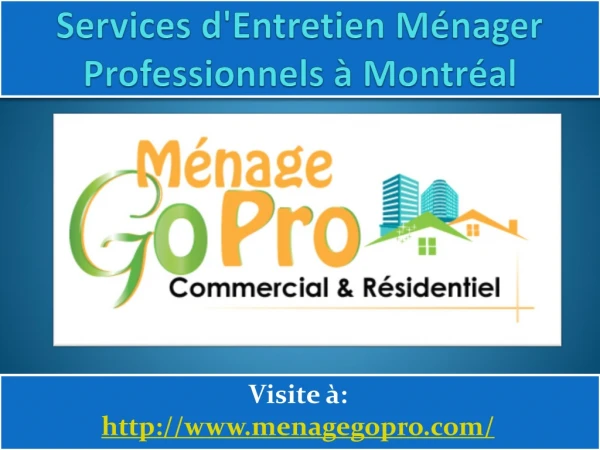 services d entretien m nager professionnels montr al