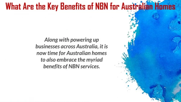 NBN bundle for residential use in Australia