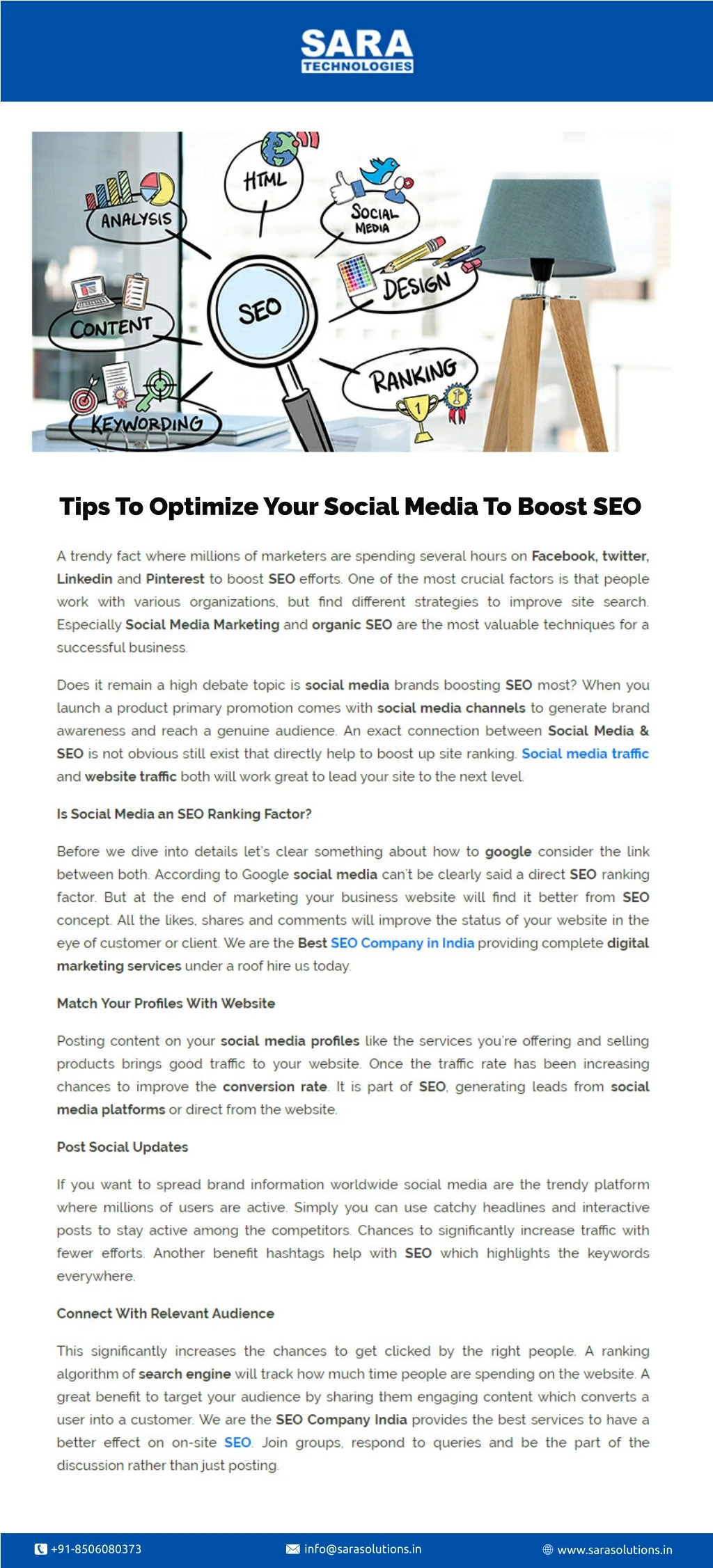 tips to optimize your social media to boost seo