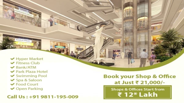 Office Space And Shops For Sale In Greater Noida