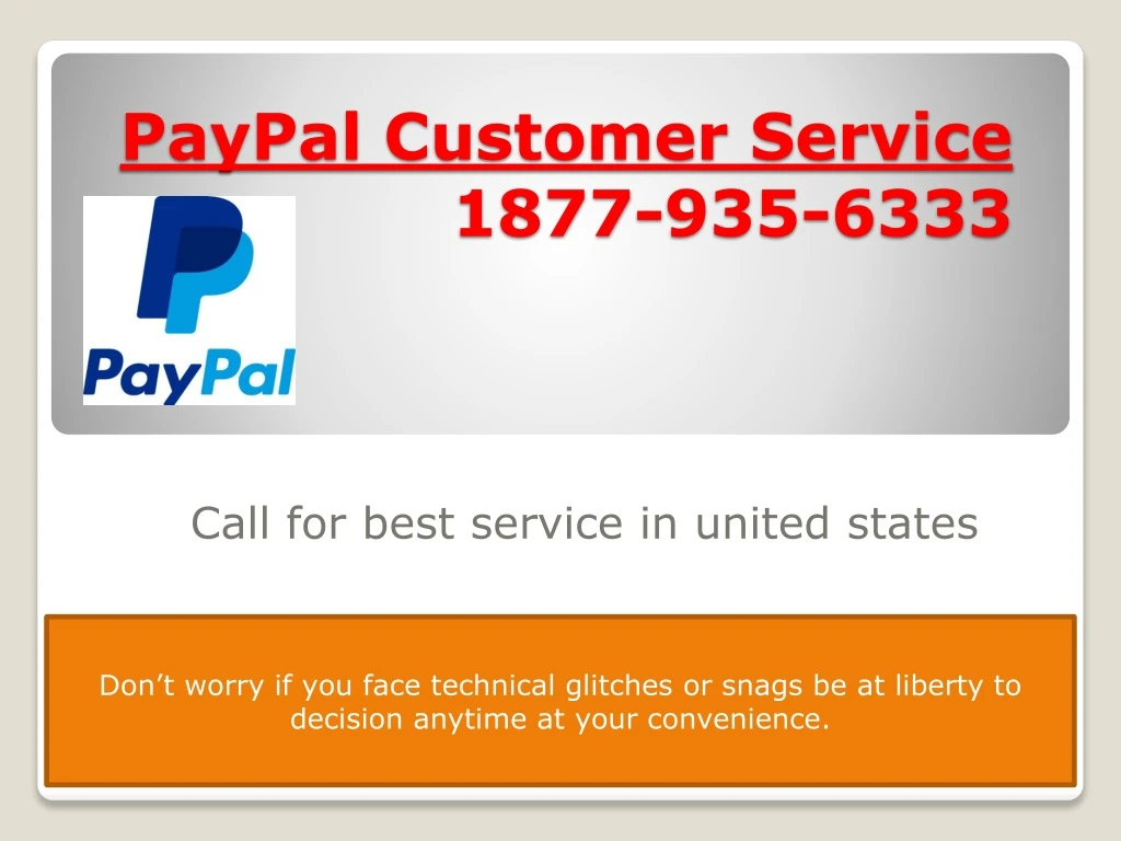 paypal customer service 1877 935 6333