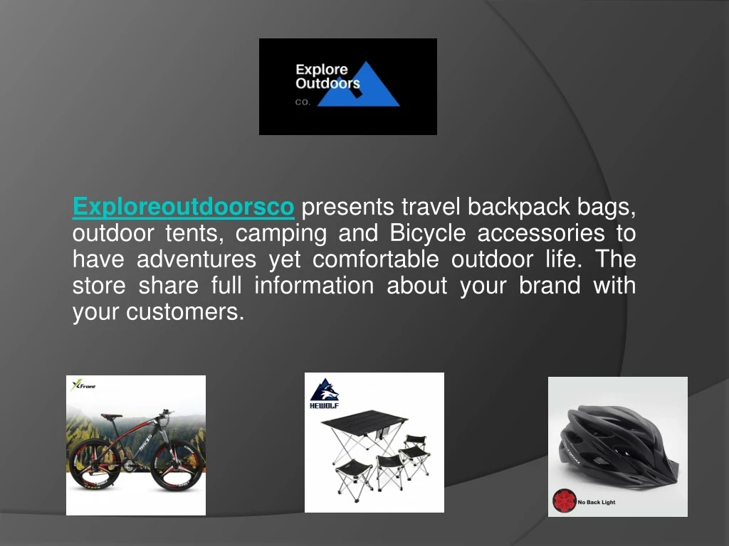 exploreoutdoorsco presents travel backpack bags