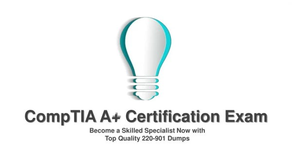 Get Latest 220-901 Dumps Questions Answers For CompTIA A Certification Exam