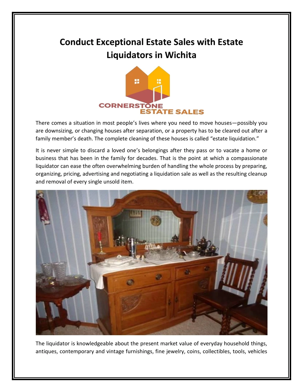 conduct exceptional estate sales with estate