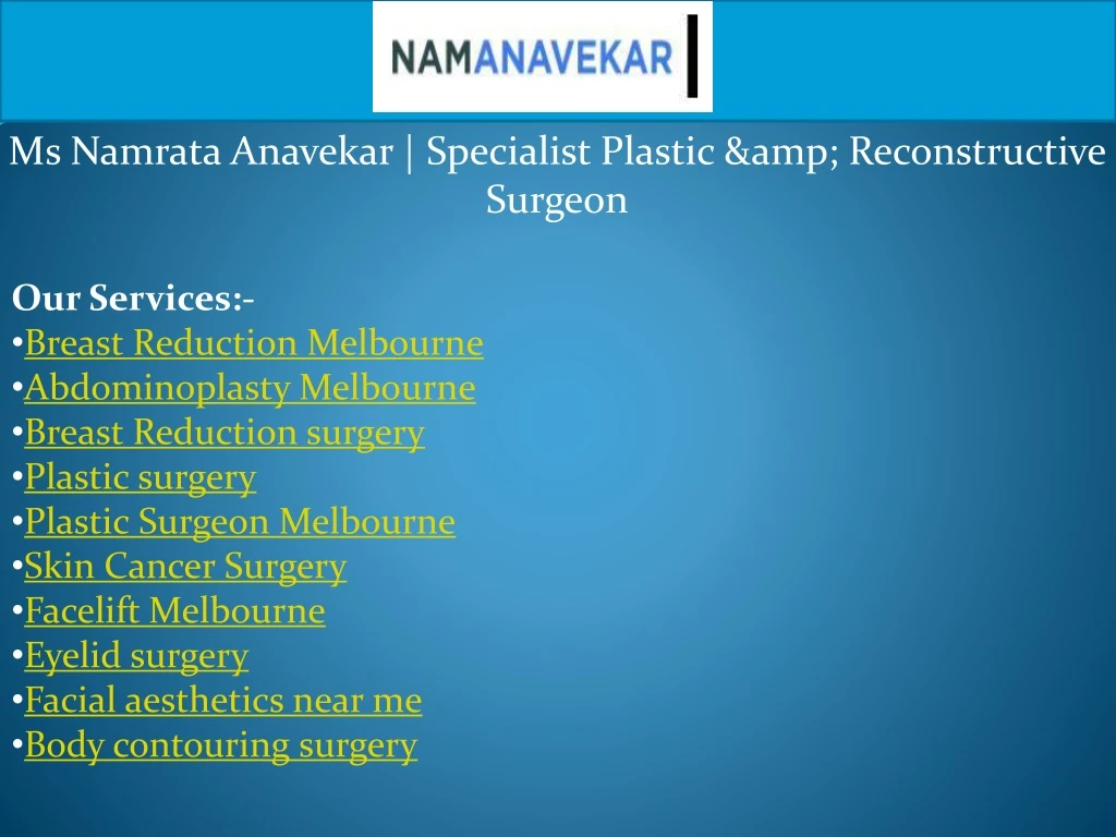 ms namrata anavekar specialist plastic amp reconstructive surgeon
