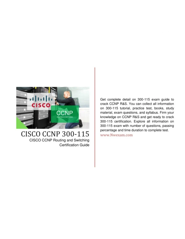 Study Guide and Que.- Ans, For Cisco CCNP Routing and Switching Certification Exam.
