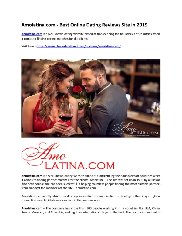 Amolatina.com - Best Online Dating Reviews Site in 2019