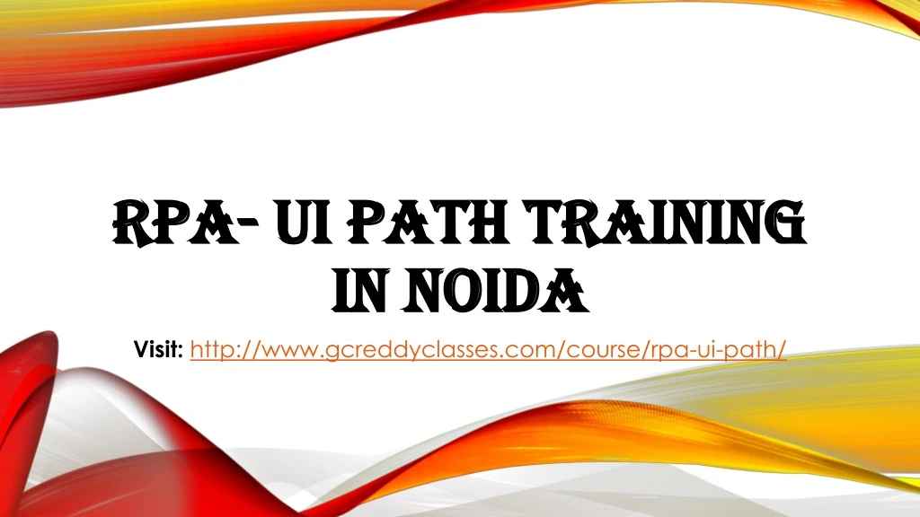 rpa ui path training in noida