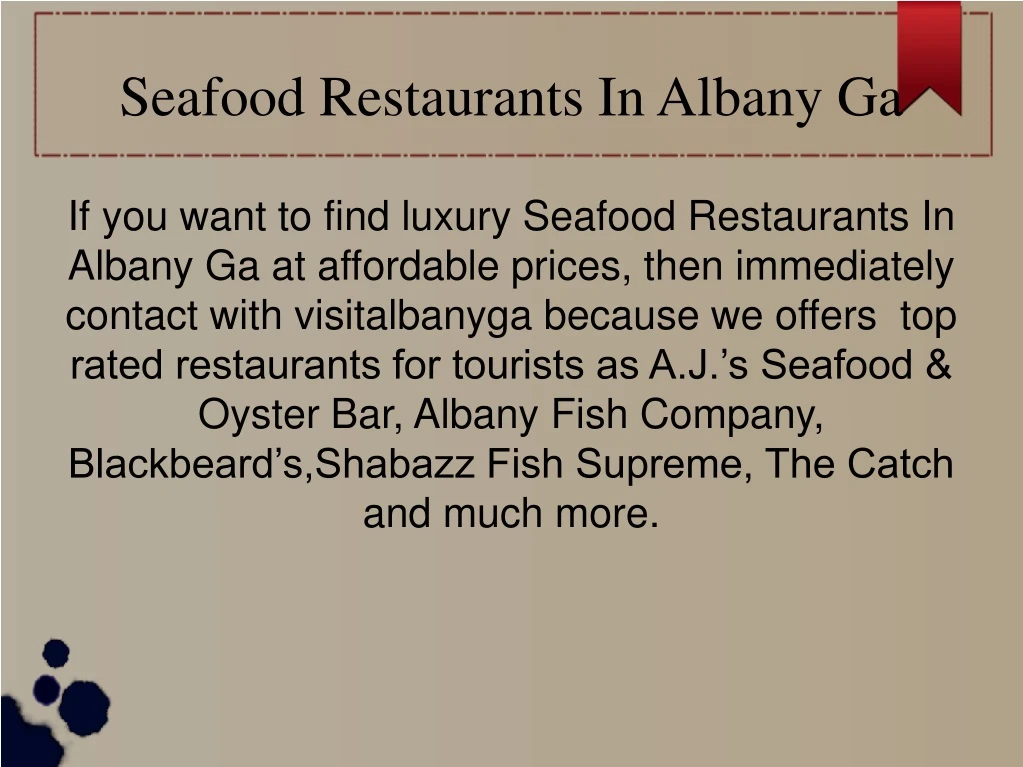 seafood restaurants in albany ga