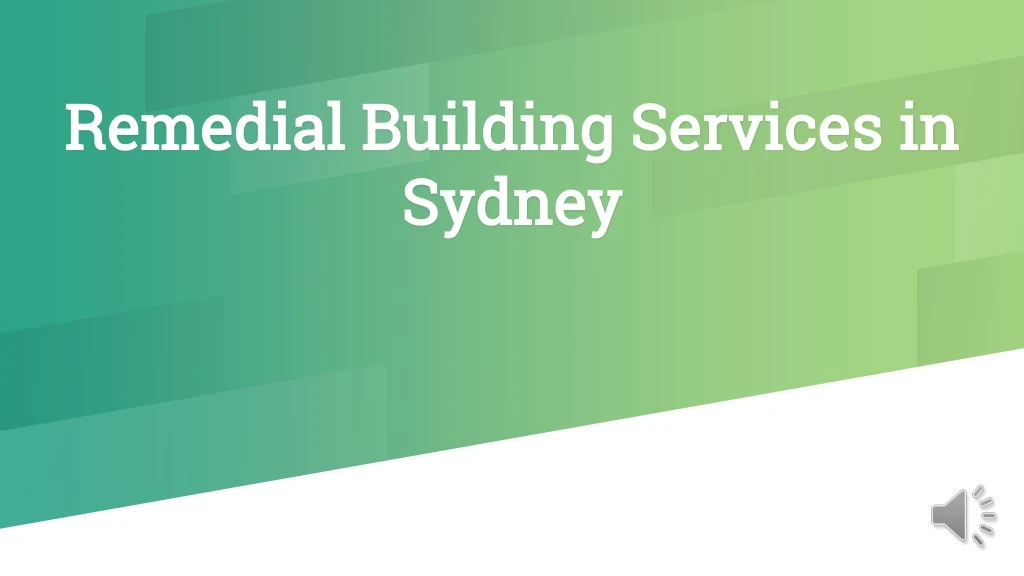 remedial building services in sydney
