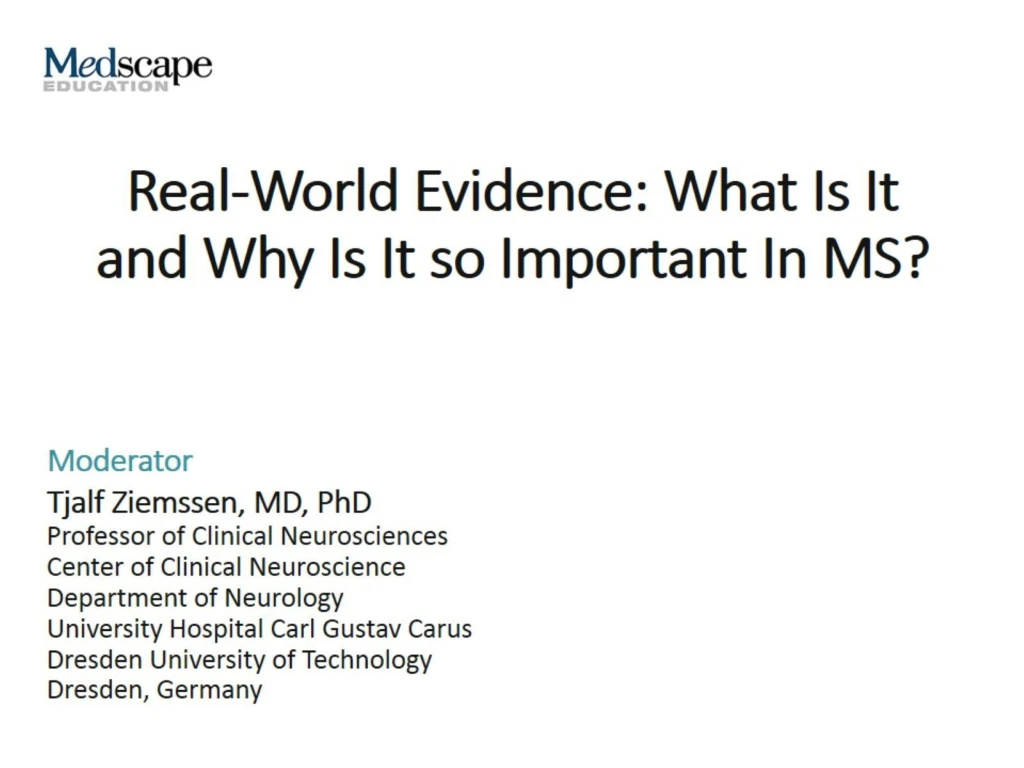 real world evidence what is it and why is it so important in ms