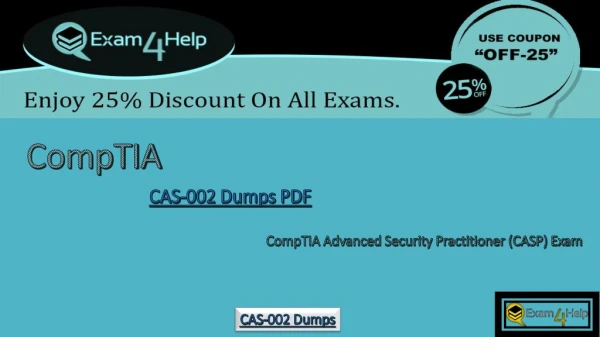 Download Free COMPTIA CAS-002 Exam Practice Questions | Exam4Help