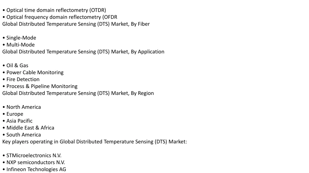distributed temperature sensing dts market