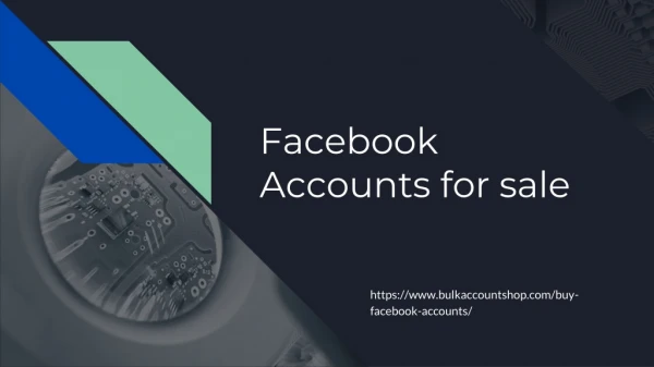 Facebook Accounts for sale Online| Reach Us 91 8054386898