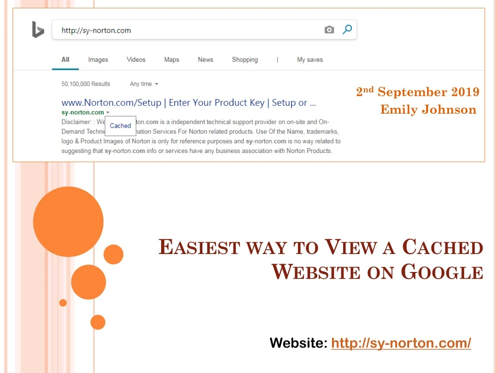 easiest way to view a cached website on google
