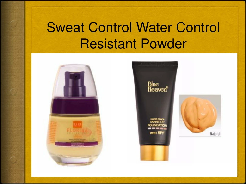 sweat control w ater c ontrol r esistant powder