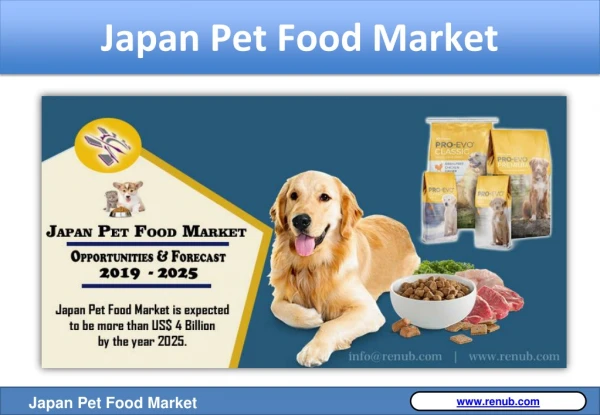 Japan Pet Food Market Share - by Products, Forecast 2019-2025