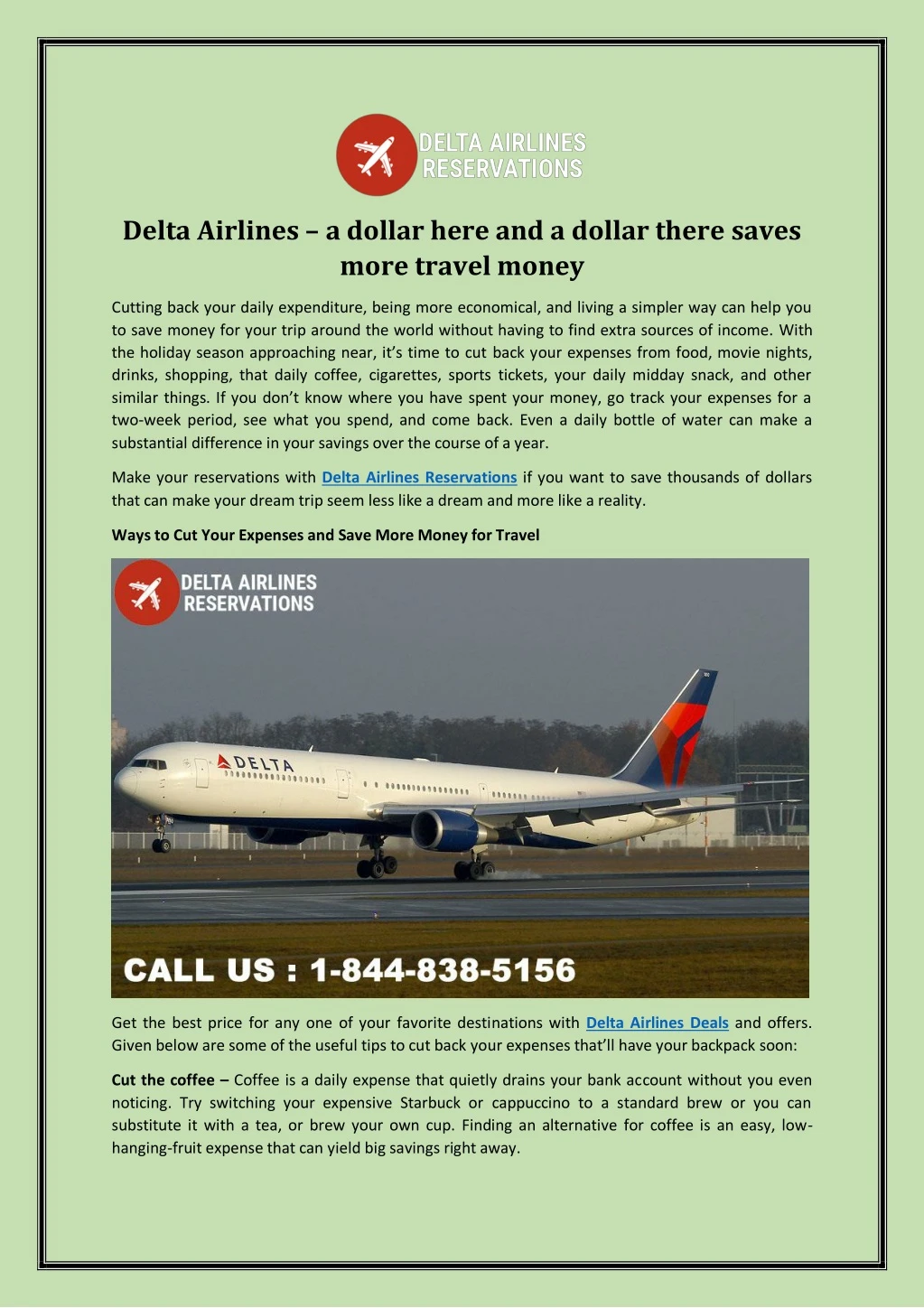 delta airlines a dollar here and a dollar there