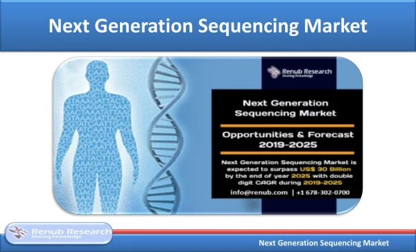 Next Generation Sequencing Market is US$ 30 Billion by 2025