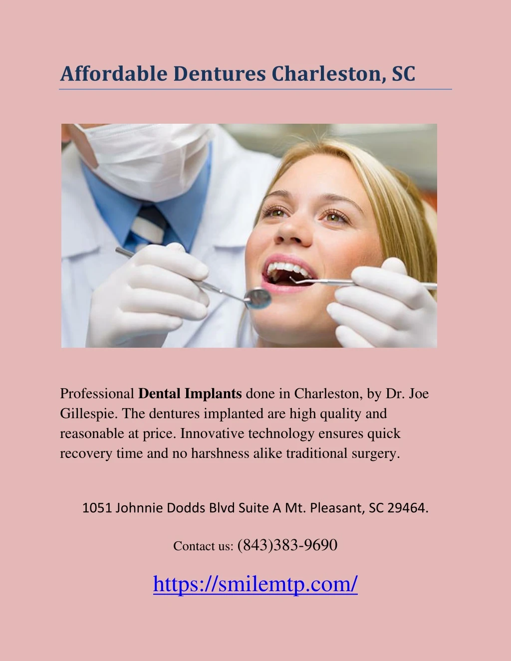 affordable dentures charleston sc