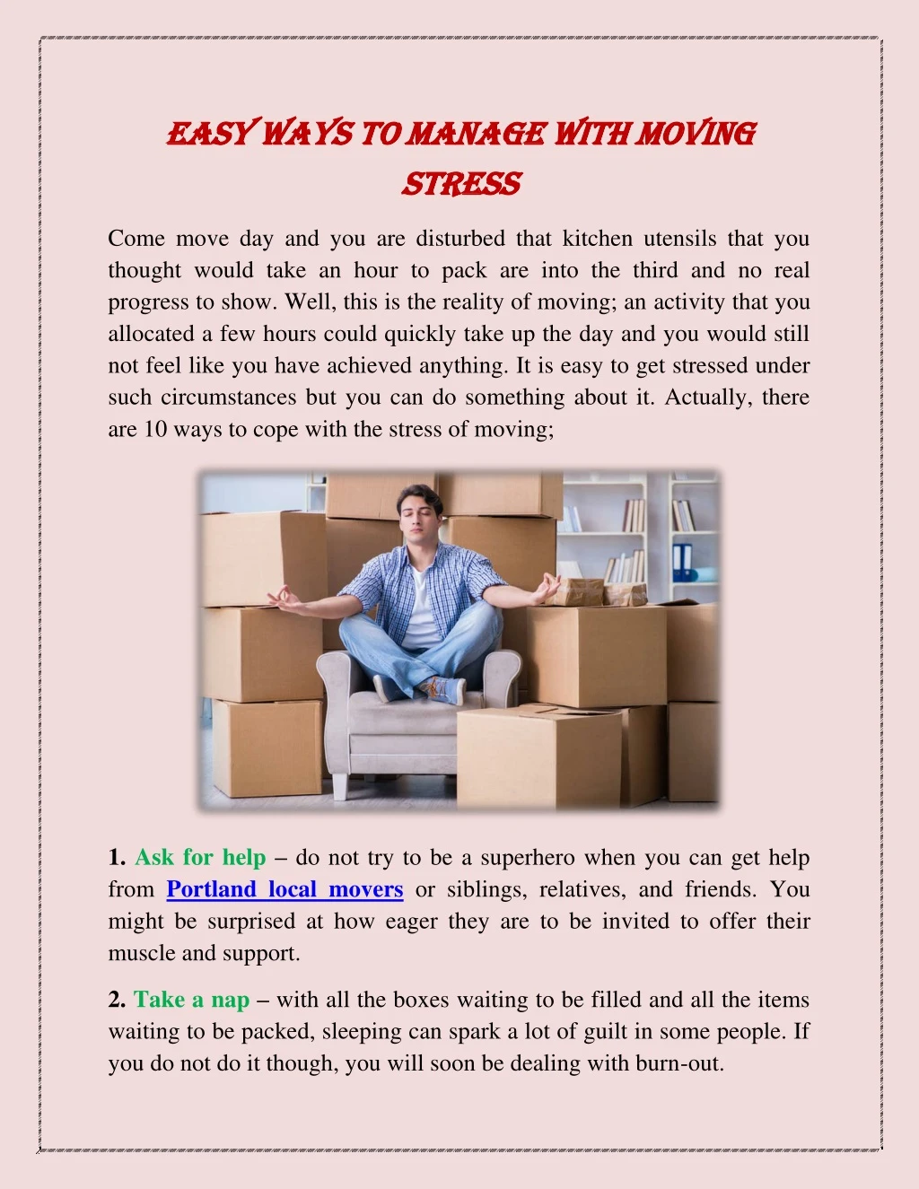 easy ways to manage with moving easy ways